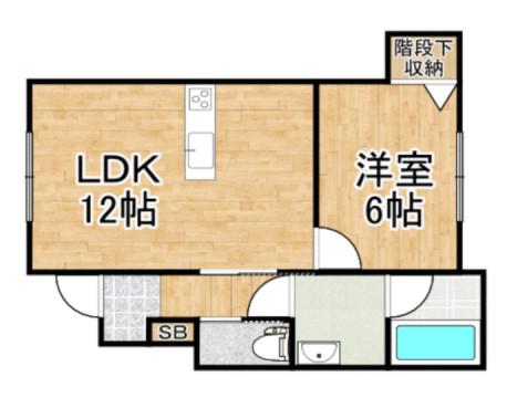 FORESTA(1LDK/1階)の間取り写真