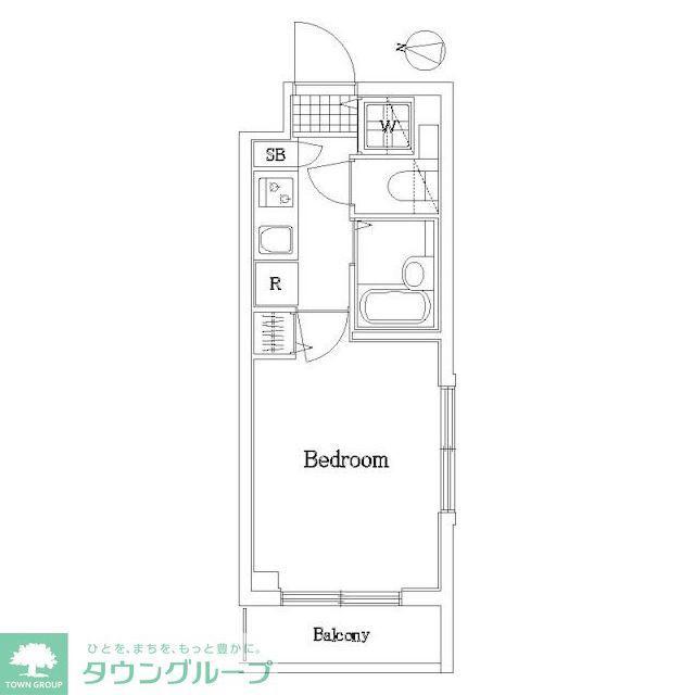 アヴァンティーク荻窪(1K/2階)の間取り写真