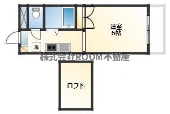 サンライフ都城V(1K/1階)の間取り写真