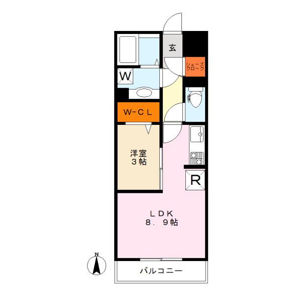 エース谷塚ビル(1LDK/2階)の間取り写真