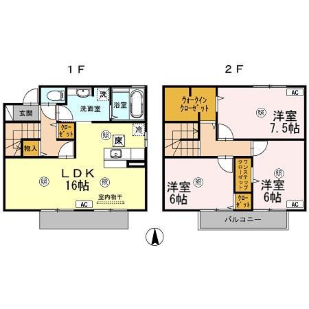 ブリオーソ東高松(3LDK/1階)の間取り写真