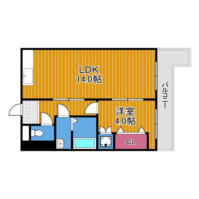グレイスフルコーポイチカワI(1LDK/2階)の間取り写真
