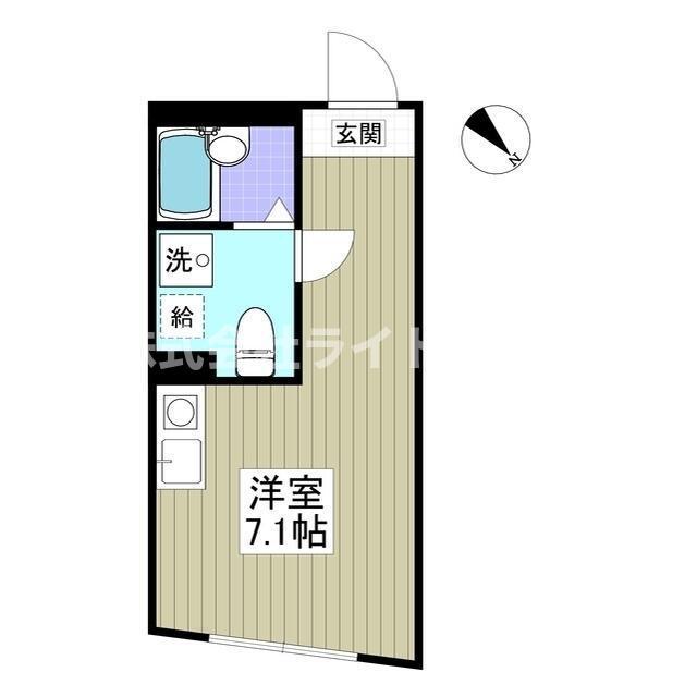 COCOFLAT TABATA I(ワンルーム/3階)の間取り写真