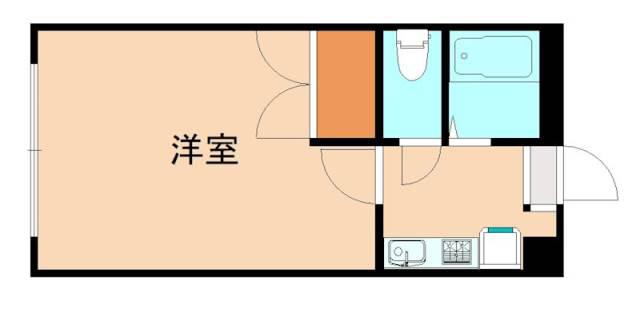 レオパレスTWO&TWO(1K/2階)の間取り写真