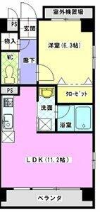 レージュ桜山(1LDK/1階)の間取り写真