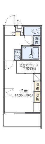 レオパレスサシェ(1K/3階)の間取り写真