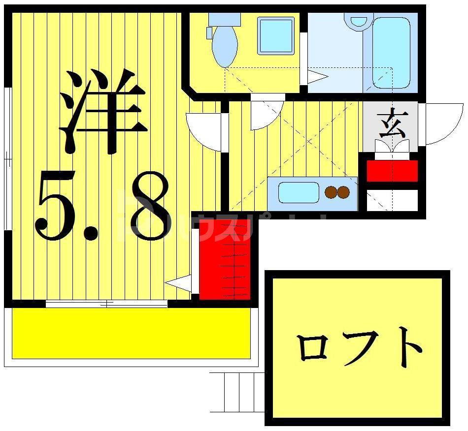 ラフィーノメゾン柴又(1K/3階)の間取り写真