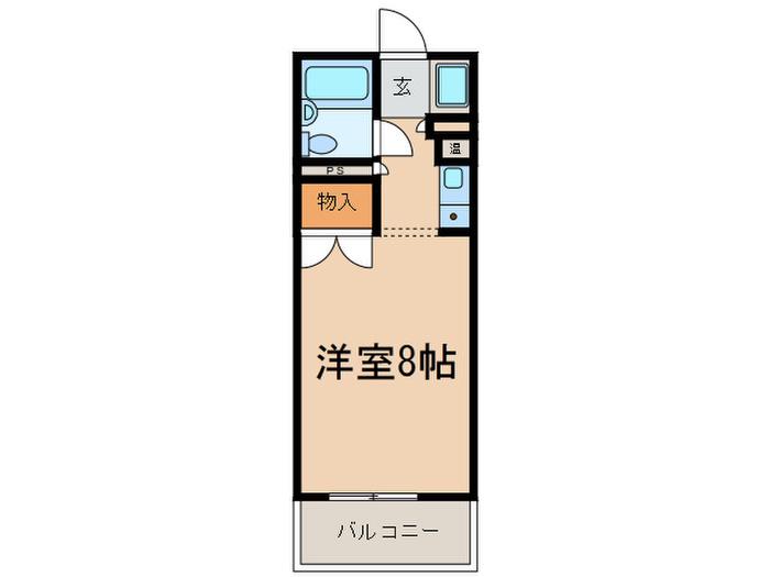 イーストヒルズ(ワンルーム/3階)の間取り写真