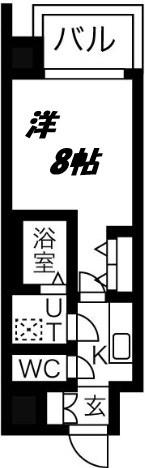 レジュールアッシュ塚本レジデンス(1K/10階)の間取り写真
