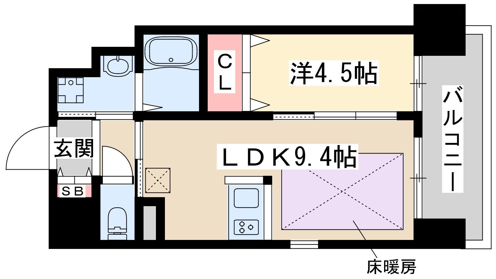第25関根マンション(1LDK/3階)の間取り写真