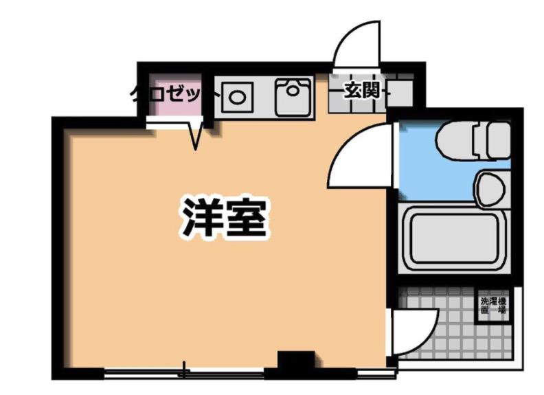 レジデンスサイトー(ワンルーム/3階)の間取り写真
