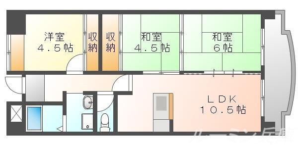 淡路島サニーサイド美波(3LDK/7階)の間取り写真