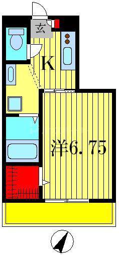 エスペランサ(1K/3階)の間取り写真