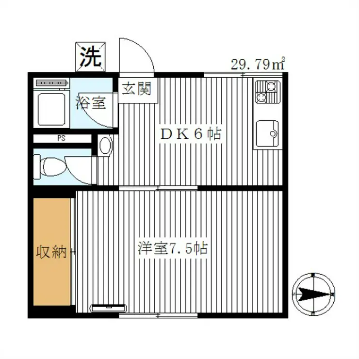 こだま荘 2階階 間取り