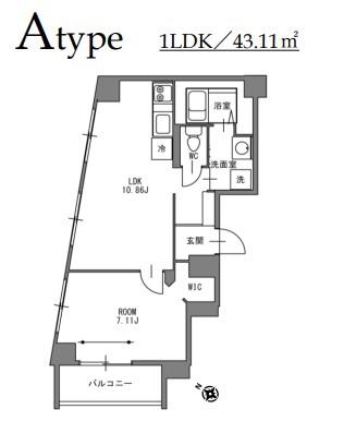 静岡泉町エンブルコート(1LDK/3階)の間取り写真