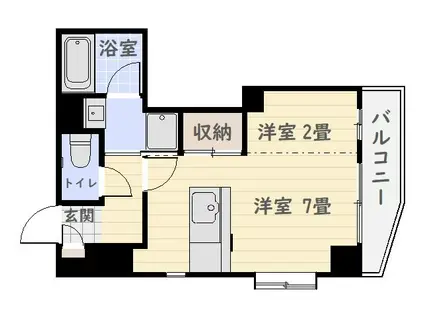 JEUNESSE・PIA八幡(ワンルーム/3階)の間取り写真