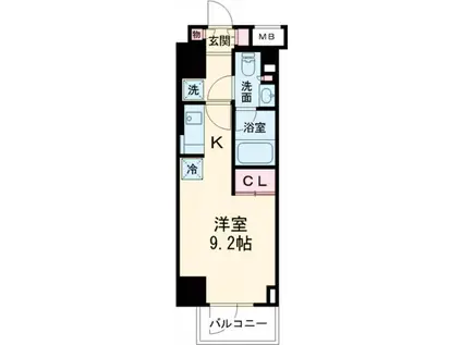 パークアクシス成増二丁目(ワンルーム/12階)の間取り写真