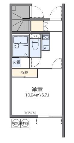 レオネクストディアベルジュI(1K/2階)の間取り写真