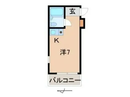 プルミエールメゾン(ワンルーム/6階)の間取り写真