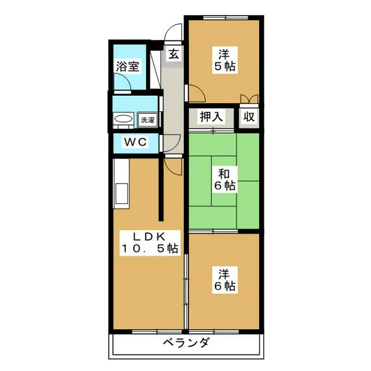 イーストコートSK 1階階 間取り