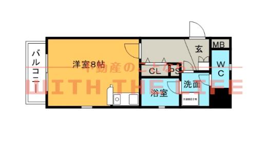 ロマネスク通町第2(ワンルーム/9階)の間取り写真