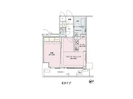 アンビエンテ駒込(1LDK/3階)の間取り写真