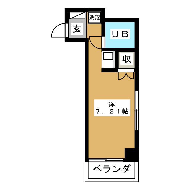 藤TERRACE(ワンルーム/4階)の間取り写真