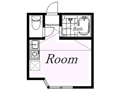 ユナイト根岸ホセカレーラス(ワンルーム/1階)の間取り写真