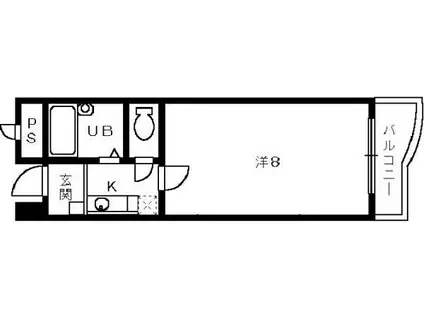 エスティーコート(1K/2階)の間取り写真