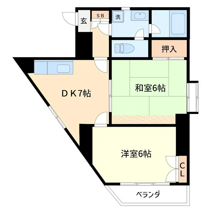 アクセスマスダ 3階階 間取り