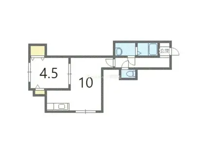 サンテラス稲積公園V(1LDK/3階)の間取り写真