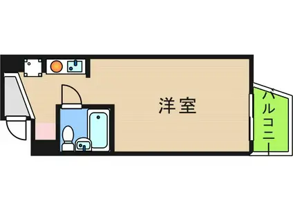 レジデンス岸里(ワンルーム/3階)の間取り写真