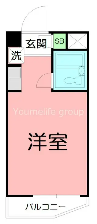 ポケットハイツ本厚木 3階階 間取り