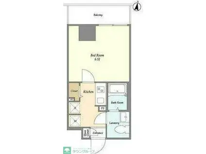 アルファコート立石3(1K/2階)の間取り写真