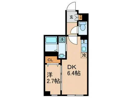 GRAN PASEO大森北(1DK/2階)の間取り写真