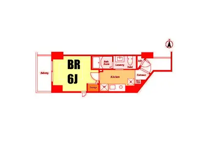 グリーンリーフ新綱島(1K/3階)の間取り写真