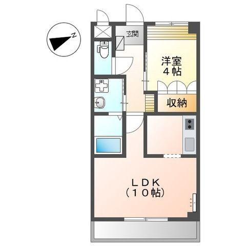レマーレ(1LDK/1階)の間取り写真
