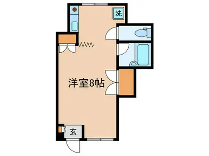 石坂の家(ワンルーム/2階)の間取り写真