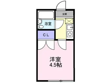 ジョエルココ(1K/1階)の間取り写真