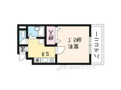 スプラウト(1K/2階)の間取り写真