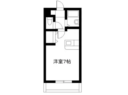 エレガンスメゾンIV(ワンルーム/1階)の間取り写真