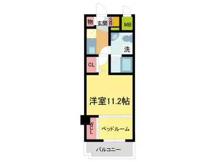 セレニテ甲子園I(1DK/5階)の間取り写真