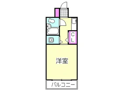 K.N.CITY(ワンルーム/9階)の間取り写真