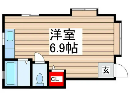 サンプラザ浦安(ワンルーム/1階)の間取り写真