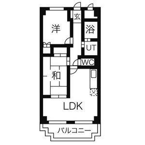 第1吉田マンション(2LDK/2階)の間取り写真