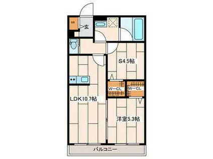 さくら十番館(1SLDK/1階)の間取り写真