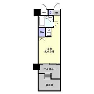 シンプルライフ王子(1K/1階)の間取り写真