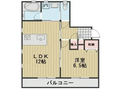 民ちゃん家(1LDK/3階)の間取り写真