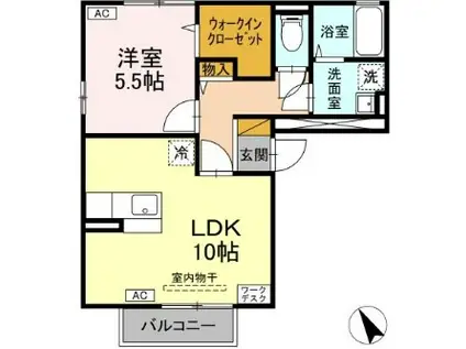 セジュールオッツ(1LDK/3階)の間取り写真