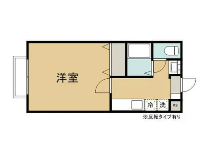 アイドルコート(1K/3階)の間取り写真